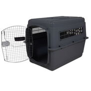 Guacal(Transportadora) rígida premium ultra, negra mediana para perro o gato Petmate - Img 43702301