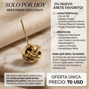 Arete oro 10k - Img 55818111