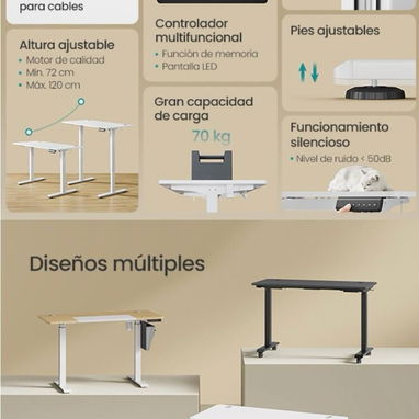 ****** Mesa de Escritorio Regulable en altura ******* - Img 124883593
