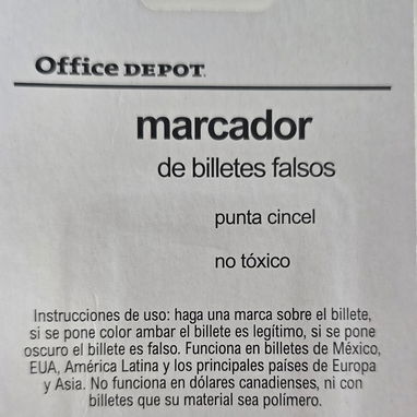 Plumon para Billetes/ Comprobador de Billetes - Img 124500556