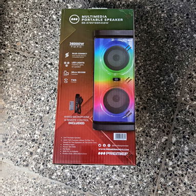 Bocina de música con micrófono 36000 w , Bluetooth, memoria y micro sede nueva en su caja - Img 117358434
