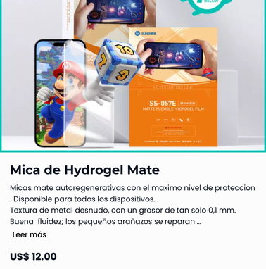 accesorios micas de hidrogel para todos los móviles cable usb cable tipo c cable de iphone OTG - Img 94542558