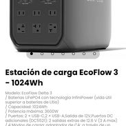 Estación de carga EcoFlow 3 - 1024Wh. Baterías LiFePO4 con tecnología InfiniPower, vida útil superior baterías de Litio - Img 57059648