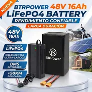 🔋 Batería LiFePO4 48V 16AH para Moto o Bici Eléctrica + Cargador - Img 56122094