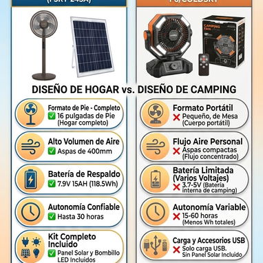 🌟 VENTILADOR RECARGABLE SANUMO con Panel Solar 🌟 - Img 126104216