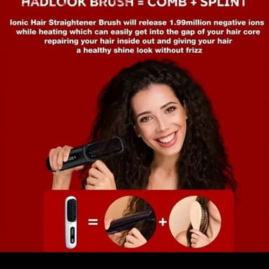 Plancha, cepillo alizar o rizar tu cabello De regalo un peine y dos presillas para separar el cabello 25 usd - Img 122680894