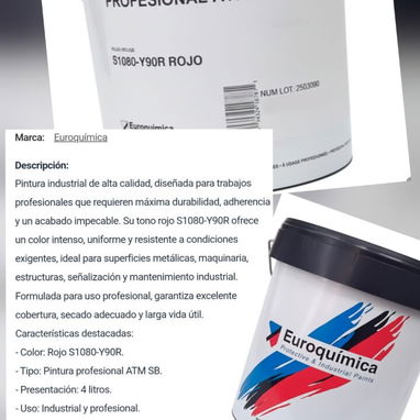 Pintura marca euroquímica - Img 124246638