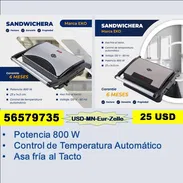 SANDWICHERA ...Tlf 56579735../(USD-MN-Eur-Zelle)/ Garantía 6m ...Recogida en Marianao.. Tpte (Costo Adicional) - Img 54015558