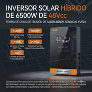 Inversor Hibrido PowMr de 6500w y 48V - Img 56543633
