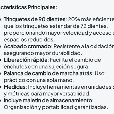 HART Juego de Herramientas Mecánicas de 90 piezas 🌐 Juego de Dados. Juego de cubos y destornilladores para carro y moto - 3/4