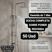 DUCHA COMPLETA SOBRE PONER  REDONDA, Garantía de 7 días, Entrega por un mínimo costo adicional para toda La Habana - Img 55604128