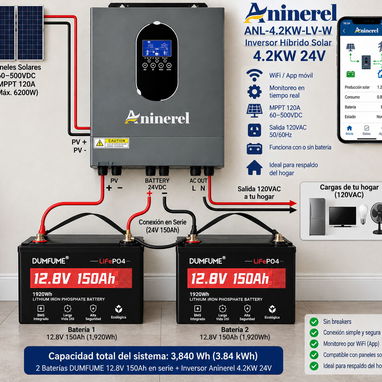 Kit solar sumry 2.5kilos 1050$/ 5kilos 1600$/  7 kilos 2000$ - 9/9