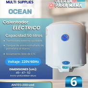 REBAJA Calentador eléctrico de agua marca OCEAN 50 litros - Img 55055919