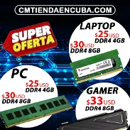 MEMORIA RAM PARA LAPTOP Y PC /$25 DDR4 4GB/$30 DDR4 8GB/$33 DDR4 8GB DISIPADA  - WHATS +5351976276 - Img 45530765