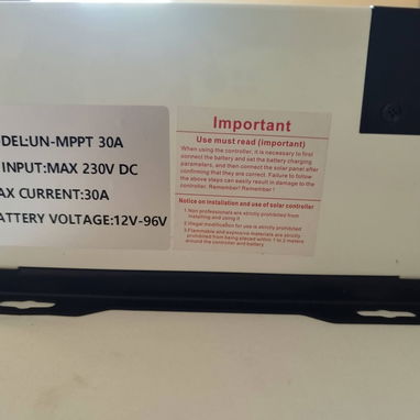 CONTROLADOR SOLAR MPPT 30 AMPERES UNIZUKI Y MPPT UNIZUKI BOOSTER 1200 WATTS 30 AMPERES - 2/5