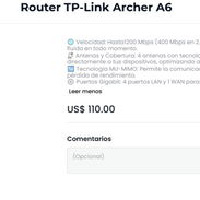 Router TP-Link Archer A6 nuevo en caja - Img 55067433