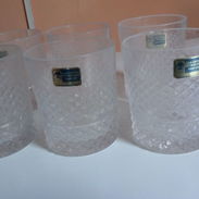 Juego de 6 vasos finos tallados para whisky - Img 53584224