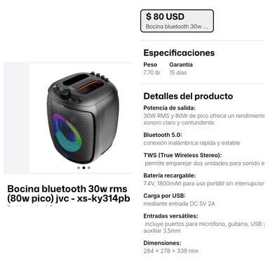 BOCINAS VARIAS - 2/5