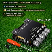 SISTEMA D' AUDIO AMPLIFICADO CON BLUETOOTH INTEGRADO 5.2 CLASE D NUEVOS PARA MEJORAR GRANDEMENTE TODO SU AUDIO🔊‼️🔊 Con - Img 55907211