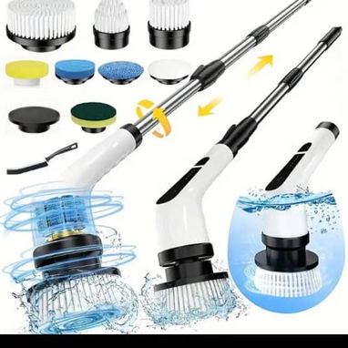 Cepillo recargable y plegable 9 en 1, con multiples cabezales reemplazables para todo ,A 65  usd. - 2/3