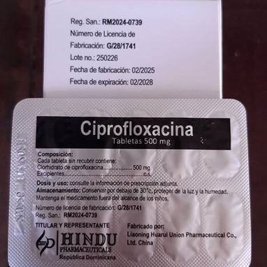 ⚕️- Ciprofloxacina 500 mg, 1 Tira de 10 Tableta -⚕️ - Img 100975963
