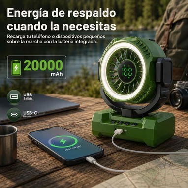 Ventilador - Recargable T11* - 3/8
