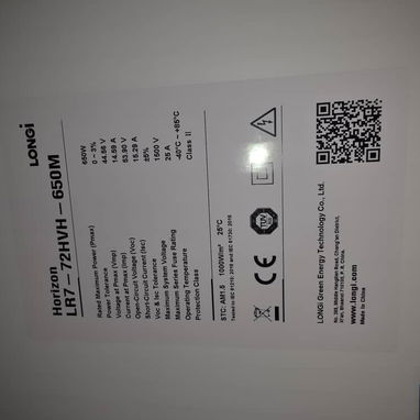 Paneles Solares Longi Monocristalino de 650W - 2/2