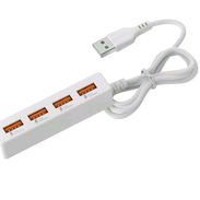Regleta de 4 puertos de carga rápida, soporta transferencias para memorias (pendrives), usb con led para la oscuridad, l - Img 57244561