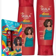 Juego de champú y acondicionador Skala para cabellos afro o rizado quebradizos,dañados u opacos - Img 57718447