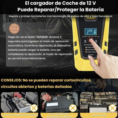 Cargador de batería para carro y moto de 12v/6a.Nuevo en su caja - Img 98536576