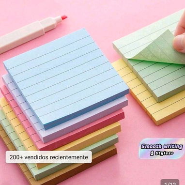 Stike notas de colores. Block para notas escolares , oficina - 3/3