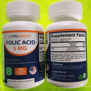Acido Fólico 5 miligramos de 120 tabletas - Img 56092078