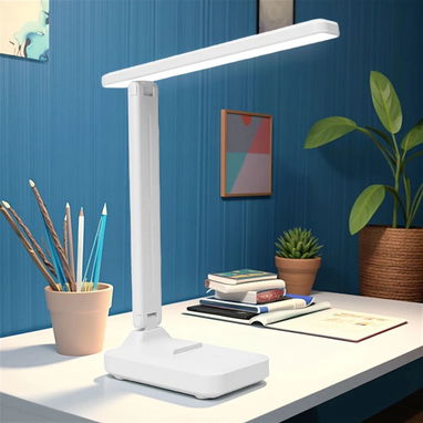 Lámpara de escritorio LED 💡📚 14W con 3 modos de color, atenuación continua 800 lúmenes, USB, temporizador y soporte mó - 6/7