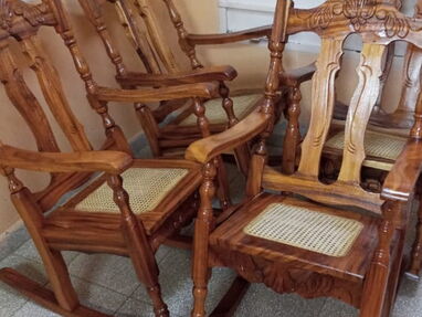 Parejas de sillones de madera algarrobo son nuevos y con muy buena terminación - Img 64430667