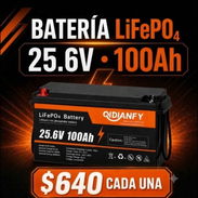 Batería Lifepo4 25.6v 100ah - Img 57219891
