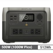 EcoFlow RIVER 2 Max con 512Wh, 500W - Pico 1000W, Batería LiFePO y Carga Rápida Estación de Energía Portátil - Img 56002233