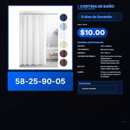 CORTINA DE BAÑO VPT -0117 - Img 57890372