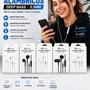 Audífonos alámbricos 1HORA Deep Bass 3.5mm con micrófono, todos Nuevos. - Img 58009484