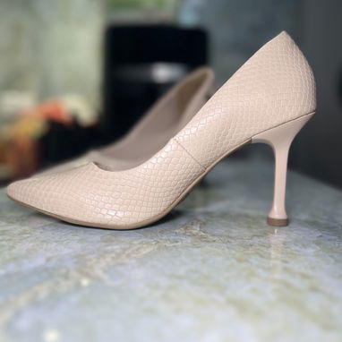 👠 TACONES VIAMARTE NUDE TEXTURA SERPIENTE (Talla 40) 👠 - 5/5