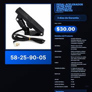 PEDAL ACELERADOR DE PIE PARA VEHÍCULOS ELÉCTRICOS VPT -0234 - Img 57892797