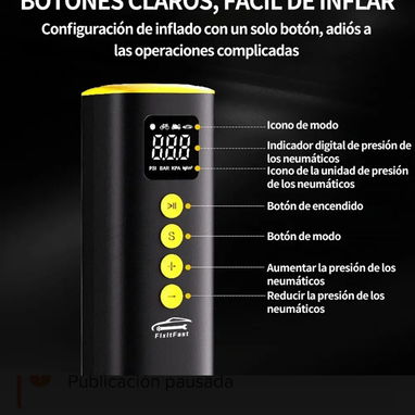 Compresor inflador de neumáticos para autos 58757374 - 4/7