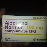 Caja de Alopurinol de 100mg con 100 tabletas - Img 45966552