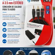 Cable Audio RCA a mini plug estéreo. 1.80cm - Img 56649786