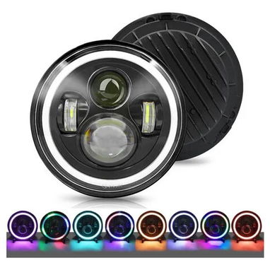 PANTALLAS LED TIPO LUPAS DE 17" CON OJOS DE ANGEL LUZ LARGA Y CORTA PARA AUTOS O MOTOS✨🔆✨. - Img 114259578