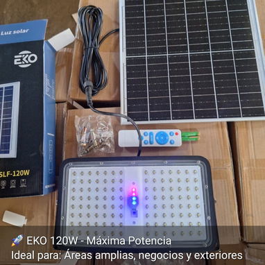 Reflectores Solares EKO iluminaria con panel Solar de 40w 80w y 120w - Img 117934059