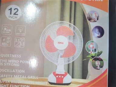 Ventilador recargable con corriente y sol - Img main-image