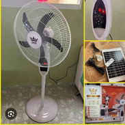 Ventilador Recargable con Panel solar y - Img 55403865