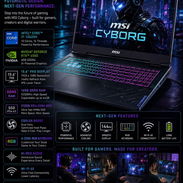 Laptop MSI Cyborg 15 B2RWFKG (Gaming)Intel Core i7‑240H SSD NVMe 512 GB(ampliables ) - Img 57153509