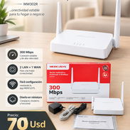 Router Mercusys N 300Mbps 2 LAN + 1 WAN somos de La Coronela La Lisa Tenemos Mensajería Adicional - Img 57326264