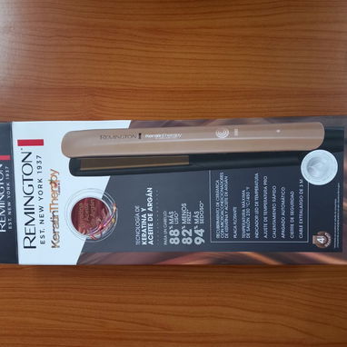 PLANCHA PARA CABELLO CON TECNOLOGÍA DE KERATINA Y ACEITE DE ARGÁN REMINGTON, ENTREGA DE FACTURA PARA SU GARANTÍA - 7/8
